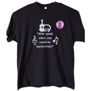 My Gothic Girl Mens T Shirt Black 2XL Be Mysterious Gothic Crew Neck Street Wear